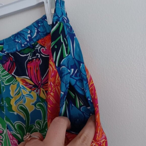 Vintage Lilly Pulitzer Silk Maxi Skirt xs 4 6 - Picture 5 of 10